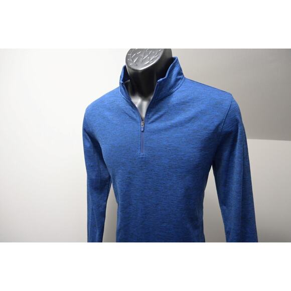 Under Armour 1/4 Zip Jacket Blue HeatGear Light Weight Athletic Mens Size Small - Picture 3 of 7